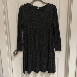 Black/Grey Long Sleeve Dress